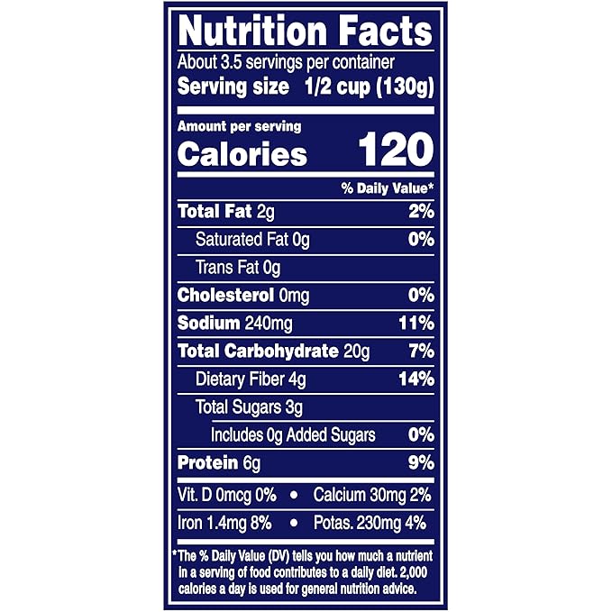 BUSH'S BEST 16 oz Canned Reduced Sodium Garbanzo Beans, Source of Plant Based Protein and Fiber