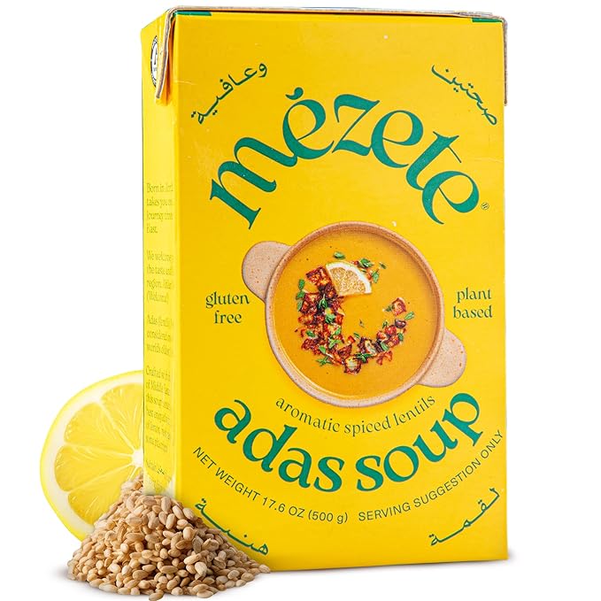 Mezete Gluten-Free Lentil Soup | No Preservatives | Shelf-Stable | All-Natural Ready to Eat |