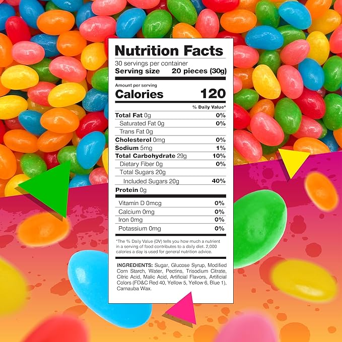 Mini Jelly Beans Candy | 2 Pound Bag | Assorted Fruit Flavors