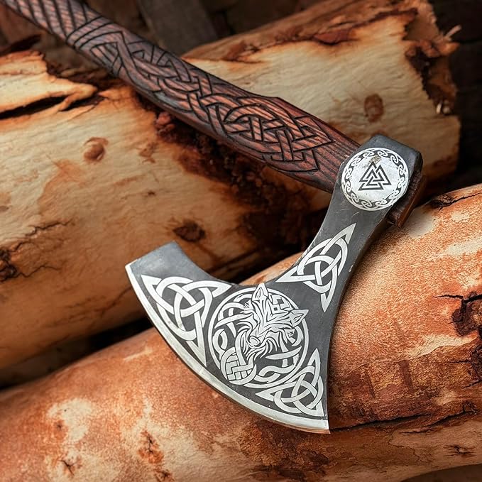 [MDM King Tools] Custom Handmade Viking Axe Medieval Ax with Viking Gift, Hand Axes, Viking Gifts