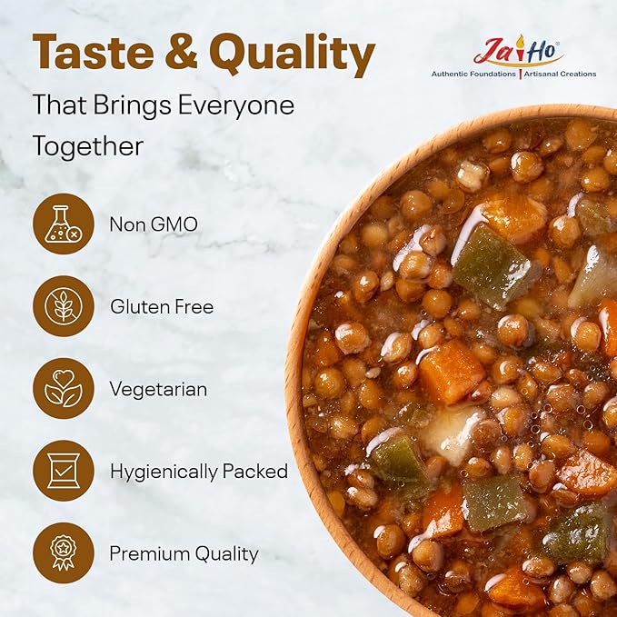 Jai Ho Certified Organic Kabuli Chana Garbanzo Beans 4 lb | Chickpeas Lentils | Indian Kabuli Chole