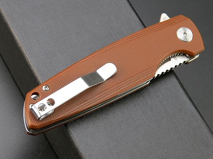 Eafengrow EF230 Folding Knife D2 Steel Blade G10 Handle Scales EDC Tool Knives for Outdoor Camping