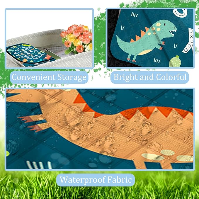 Extra Large Picnic Blanket Waterproof,80"x 80"Foldable Machine Washable Beach Blankets,Outdoor