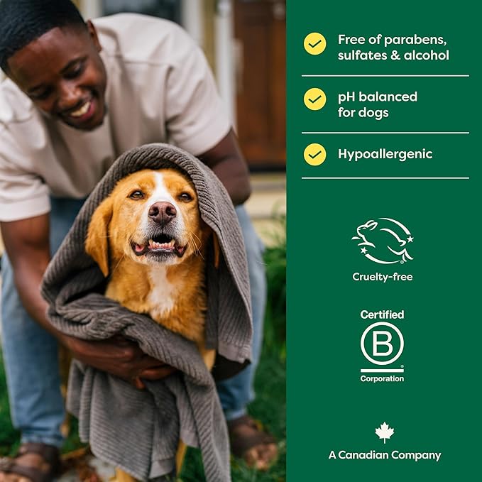 Earth Rated 3-in-1 Soothing Dog Shampoo and Conditioner, Deodorizing Oatmeal Shampoos for Dogs and
