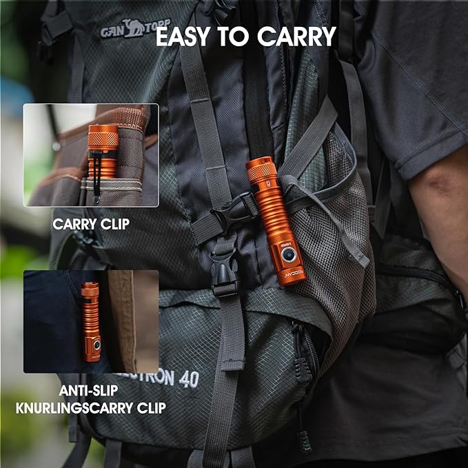 S10Pro LED Flashlight Rechargeable,Bright Flashlight 2500 Lumen,Tactical EDC Flashlight Magnetic
