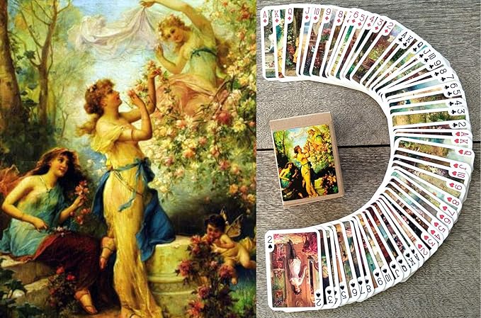 HANS ZATZKA Playing Cards (Poker Deck 54 Cards All Different) Vintage Retro Museum Painting Fantasy
