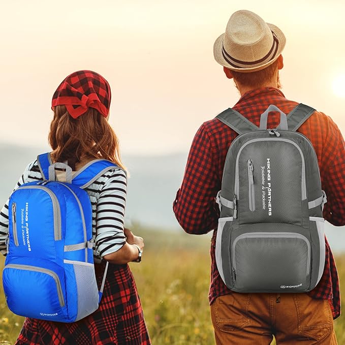 ZOMAKE Lightweight Packable Backpack, 35L Light Foldable Hiking Backpacks Water Resistant