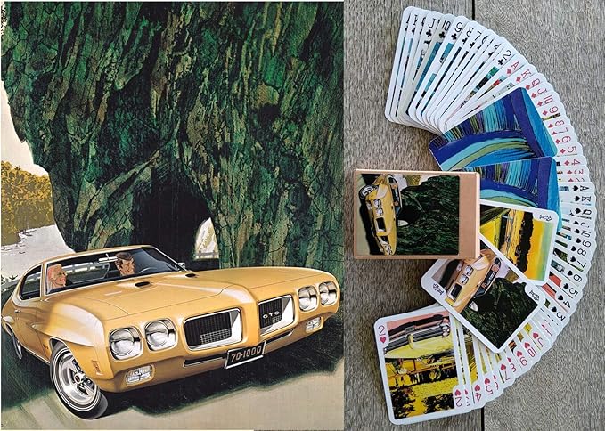 Classic Cars Playing Cards (Poker Deck 54 Cards All Different) Vintage Retro Classic Cars