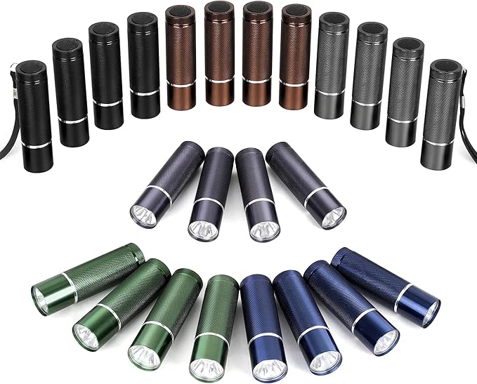 FASTPRO 24-Pack Flashlights Set, Aluminum LED Flashlights Include AAA Batteries & Lanyard, Super