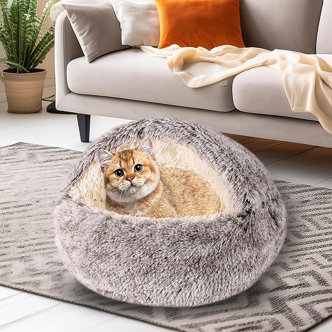 Cat Beds for Indoor Cats,Cat Cave for Puppy and Kitty,Calming Small Dog Bed for Small Dogs with