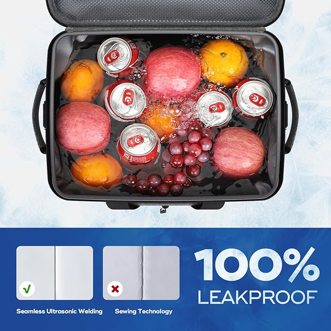 Maelstrom Soft Sided Cooler Bag, 30/40 Can Collapsible Insulated Ice Chest, Large Leakproof Camping