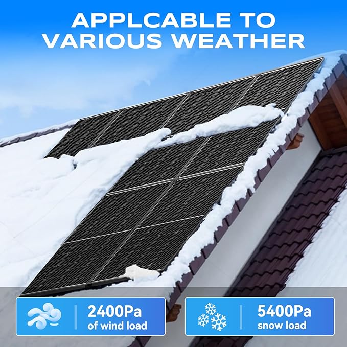 Bifacial 200 Watt Solar Panel 9BB Monocrystalline Cell High-Efficiency Module PV Power Charger