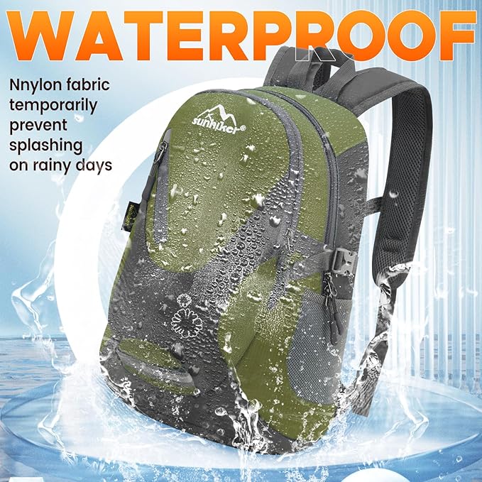 sunhiker Cycling Hiking Backpack Water Resistant Travel Backpack Lightweight SMALL Daypack M0714