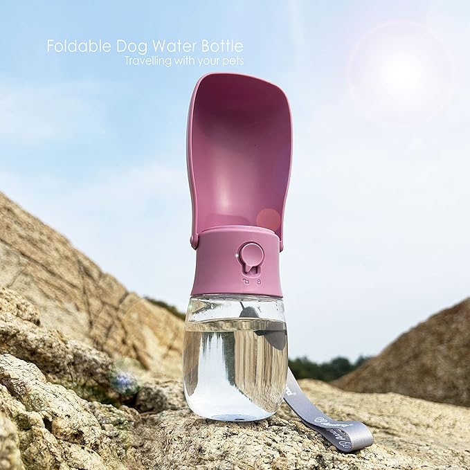 Foldable Dog Water Bottle, Portable Water Dispenser for Dog, Cat, Rabbit, Puppy and Small Animals