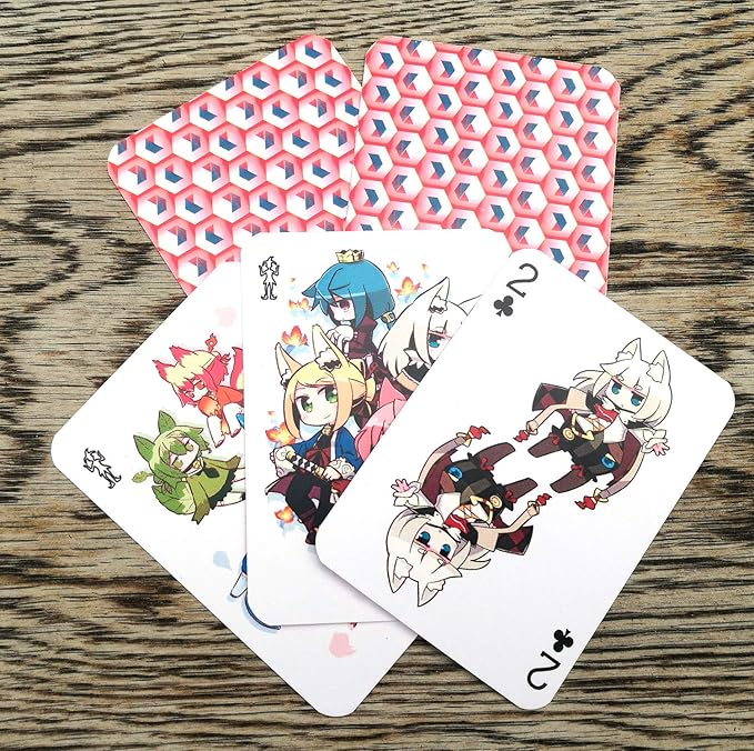 Anime Playing Cards # Poker Deck 54 Cards All Different # NAGA U Kawaii Anime Chibi Cute Manga