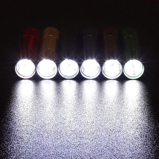 EverBrite 18-Pack Mini LED Flashlight Set - Portable Flashlights Ideal for Hurricane Supplies