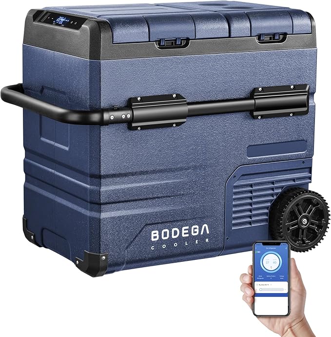 BODEGACOOLER 12 Volt Car Refrigerator,59 Quart (55L)12v Portable refrigerator,Car Fridge Freezer