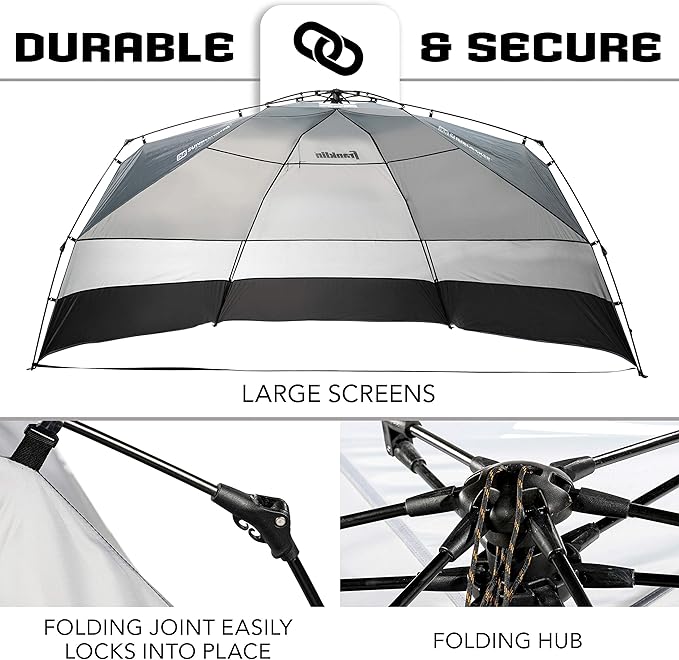 Franklin Sports Sideline Team Sunblocker Shelter - Easy Set Up - Portable and UPF 50+ Protected