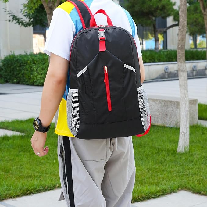 25L Foldable Hiking Backpack Lightweight Packable Basic-Daypack Collapsible Bag Water-Resistant
