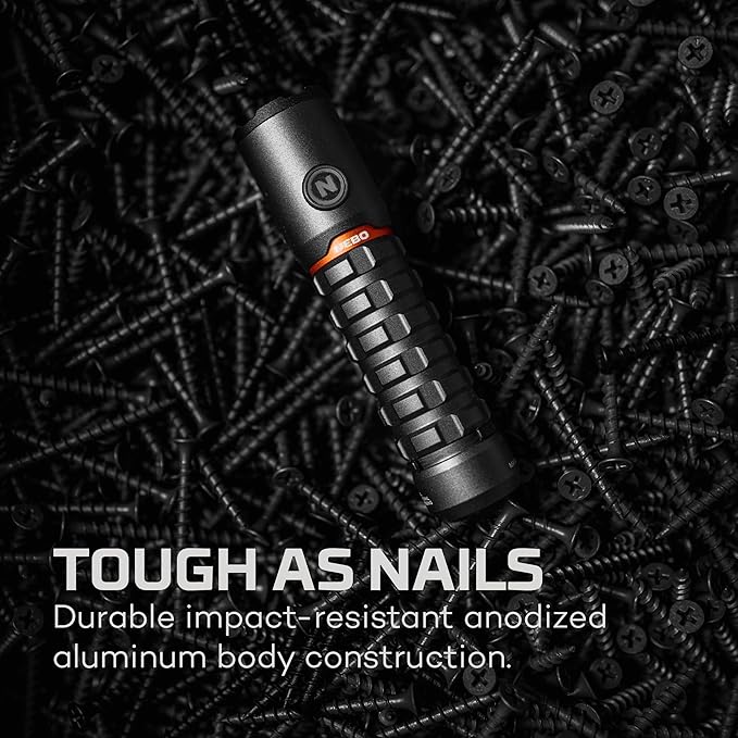 NEBO Redline Torchy 2K, 2000 Lumen Pocket, Rechargeable LED, Water & Impact Resistant Flashlight