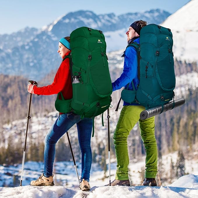 N NEVO RHINO Internal Frame Hiking Backpack 50/60/65/70/80L, Mountain Climbing Camping Backpack