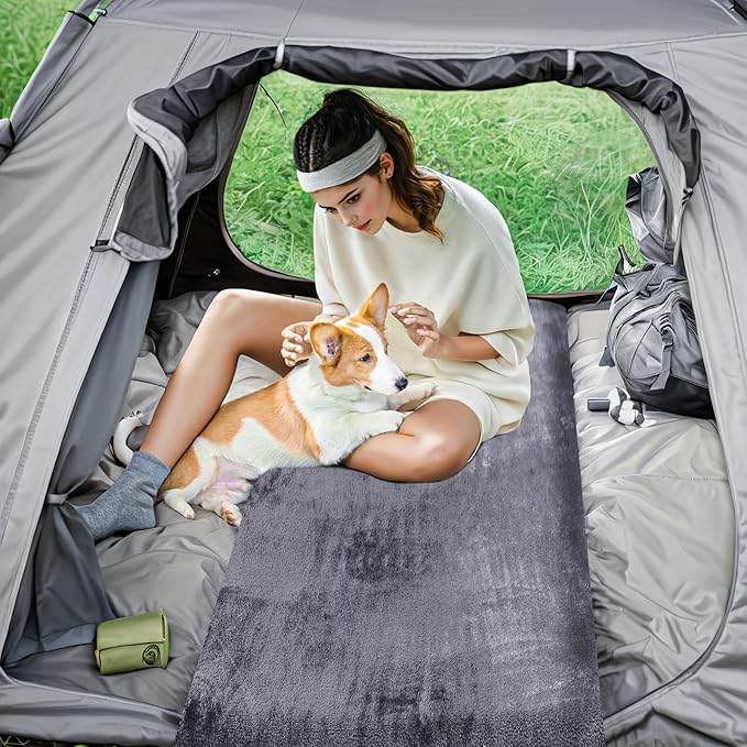 Memory Foam Camping Mattress pad,3 Inch Thick Floor Sleeping Mat Pad for Adults with Waterproof and