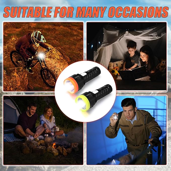 48 Pcs Mini Flashlight Bulk Flashlight with Lanyard Assorted Colors Torch Flashlights LED Keychain