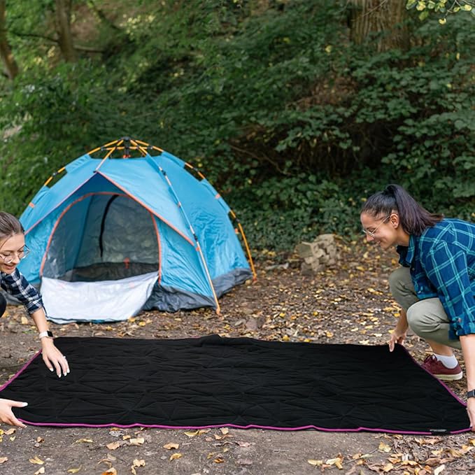 Outdoor Waterproof Blanket, Foldable Fleece Stadium Blanket for Outdoor Sports Event, Camping, Car