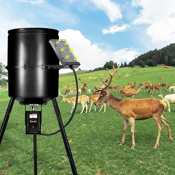 Solar Panel for Deer Feeder, 6V Solar Panel Outdoor Hunting Feeder Waterproof, Solar Power Battery