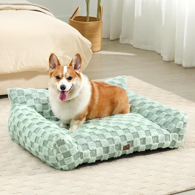 Large Dog Bed Sofa, Fluffy Pet Bed for Medium and Large Dogs, Supportive Dog Couch Sofa for Dogs