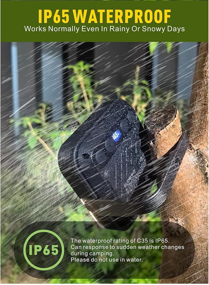 20000mAh Rechargeable LED Camping Lantern - 1600LM, QC3.0 22.5W, 4 - Color Switch, IPX5 Waterproof