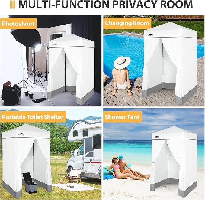 EAGLE PEAK Flex Ultra Compact 4x4 Pop-up Canopy, Sun Shelter, Changing Room, Portable Privacy