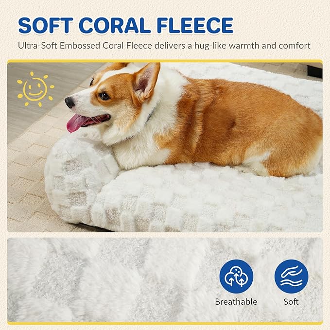 Cat Bed Dog Couch for Puppy and Kitten, Fluffy Dog Bed Medium Dogs Couch, Supportive Cat beds for
