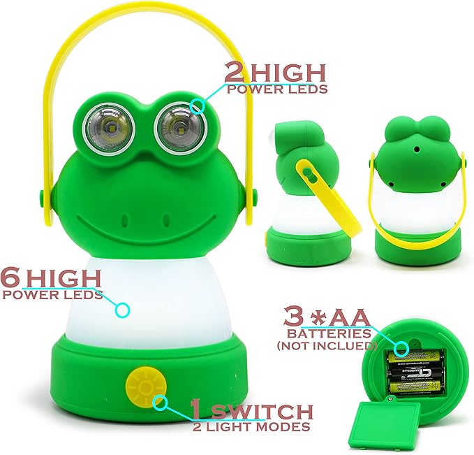 Outdoor Equipment LED Camping Lantern & Headlamp Set for Kids, FANT.LUX Battery Powered Night Light