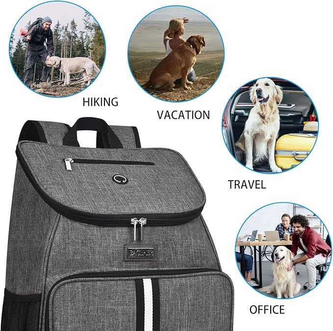 BAGLHER丨Dog Travel Bag, Airline Approved Pet Supplies Backpack, Dog Travel Backpack Accessories Set