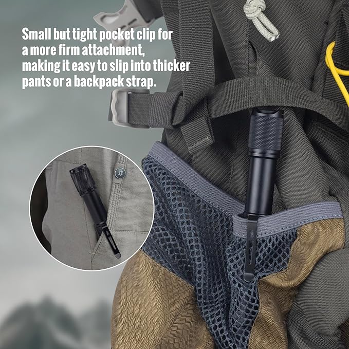 ThruNite Archer 2A C LED Rechargeable Flashlight, High 1000 Lumens AA Flashlight with Lanyard, IPX8