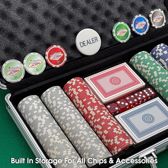 CHH Poker Set In Aluminum Case With 300 (11.5 Gram) Las Vegas Style Chips