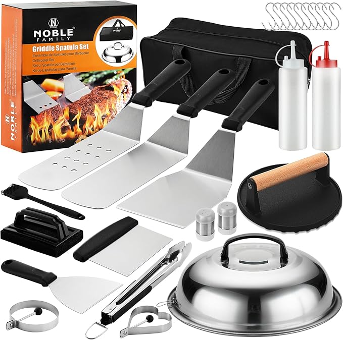 27 PCS Griddle Accessories Kit, Flat Top Grill Accessories Set for Camping, Professional Grill