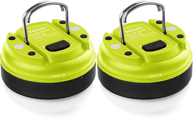 AlltroLite 2 Pack LED Camping Lantern - Battery Powered LED Lantern, Waterproof Lantern, Perfect