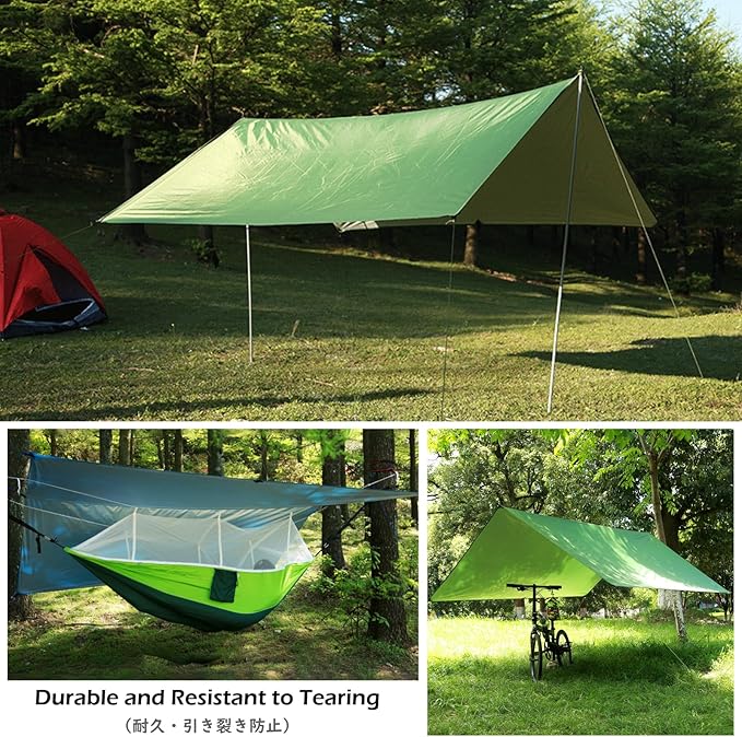 TRIWONDER Hammock Rain Fly Waterproof Tarp Camping Tent Footprint Ground Cloth Backpacking Tarp