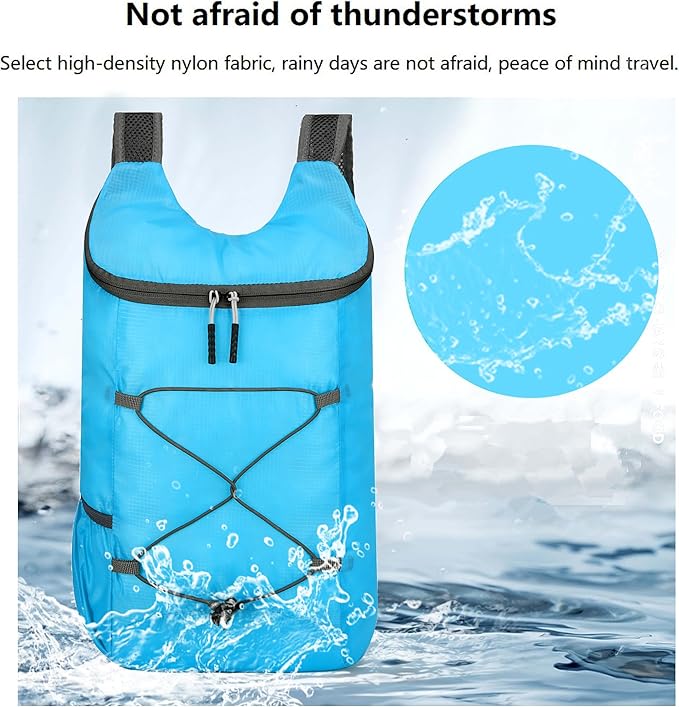 16L Lightweight Foldable Hiking-Backpack Small Packable-Daypack For Travel,Ultralight