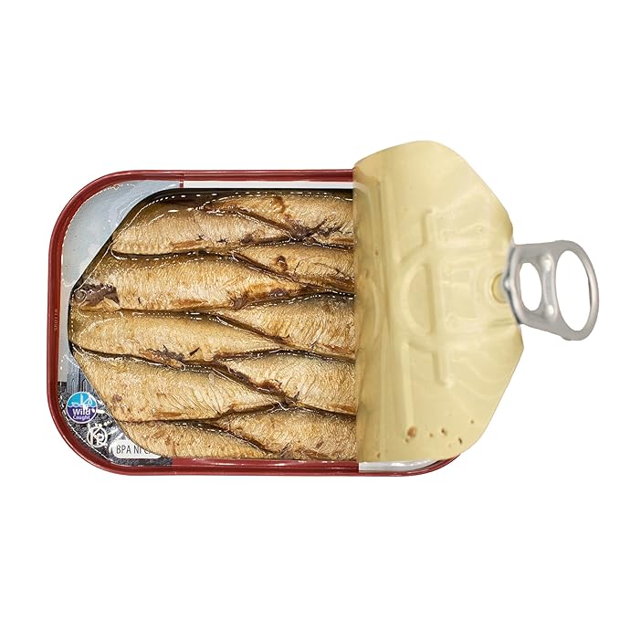 MW Polar Smoked Brisling Sardines in Canola Oil, 3.52 oz Can, Wild Caught (Pack of 12)