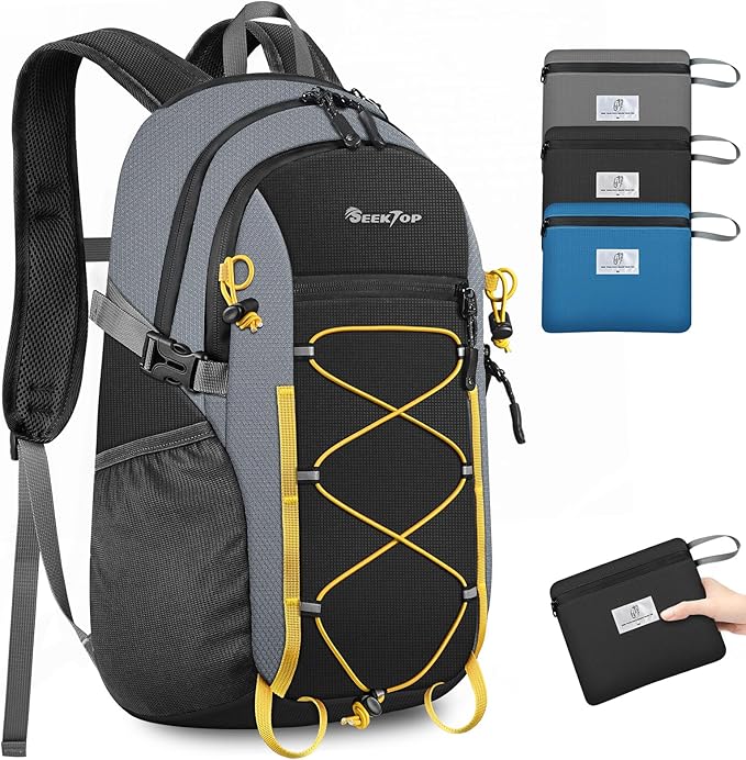 Seektop 20L Foldable Waterproof Hiking Backpack, Ultralight Small Lightweight Daypack Packable