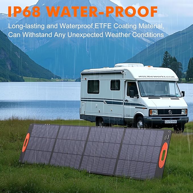 N-Type 16BB 200W Portable Solar Panel for EF/Jackery/Bluetti/Anker Power Station 20V Foldable Solar