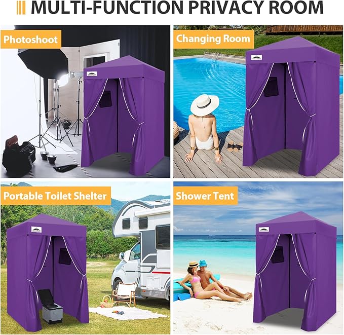 EAGLE PEAK Flex Compact 4x4 Pop-up Canopy Changing Room, Portable Dressing Room, Privacy Changing