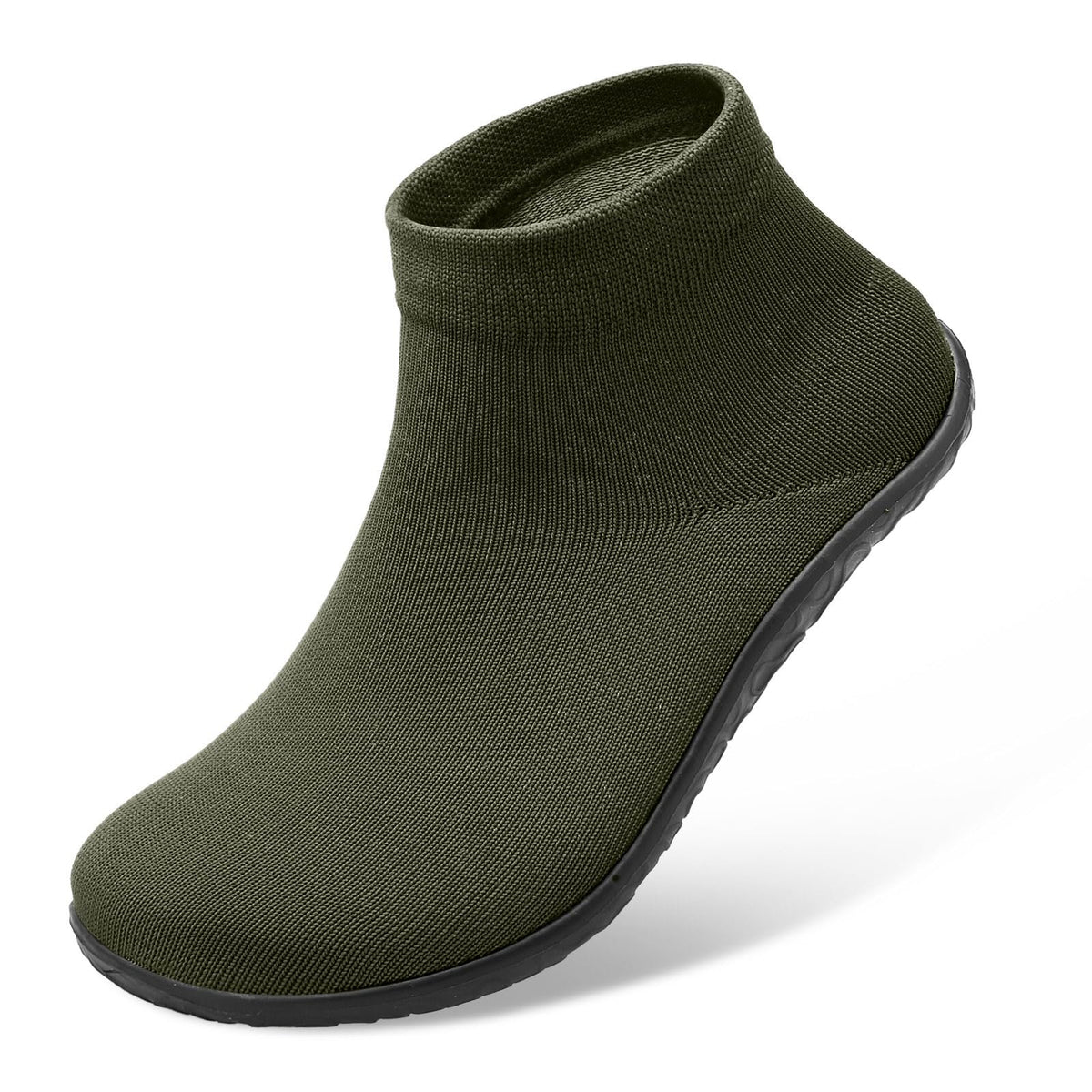 SKASO Minimalist Socks Shoes for Women Men, Army Green 9.5-10.5/7.5-8