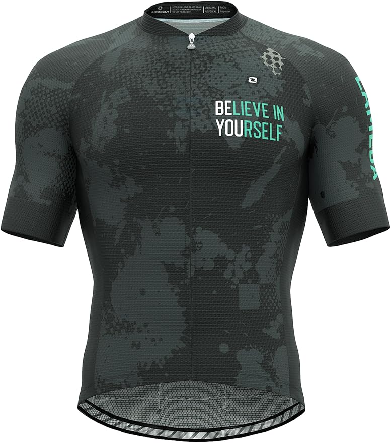 LAMEDA Men's Cycling Jersey Breathable Lightweight Bike Jersey Short Sleeve Quick Dry Moisture