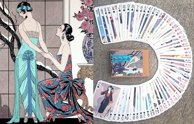 George BARBIER Playing Cards (Poker Deck 54 Cards All Different) Famous Vintage French Illustrator