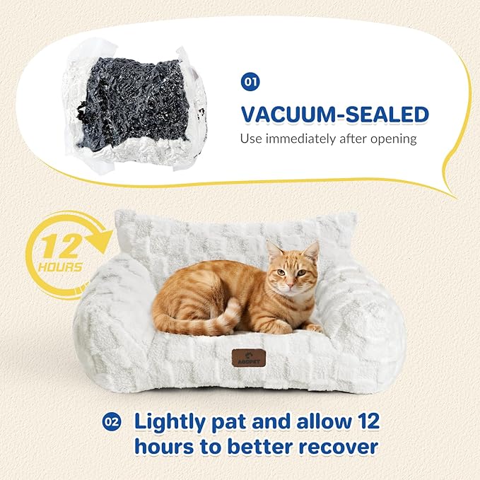 Large Dog Bed Sofa, Fluffy Pet Bed for Medium and Large Dogs, Supportive Dog Couch Sofa for Dogs