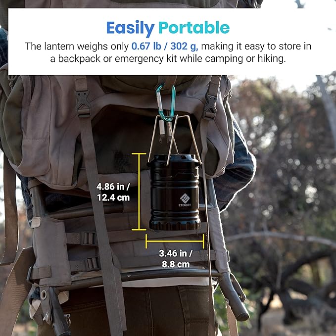 Etekcity Lantern Camping Essentials Lights, Led Flashlight for Power Outages, Survival Gear and